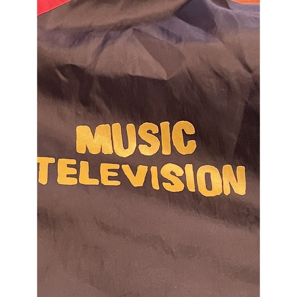 large MTV retro style rain jacket hooded multicolor - Picture 5 of 10